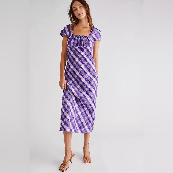 Free People Natalya Printed Midi Dress - Picture 1 of 11